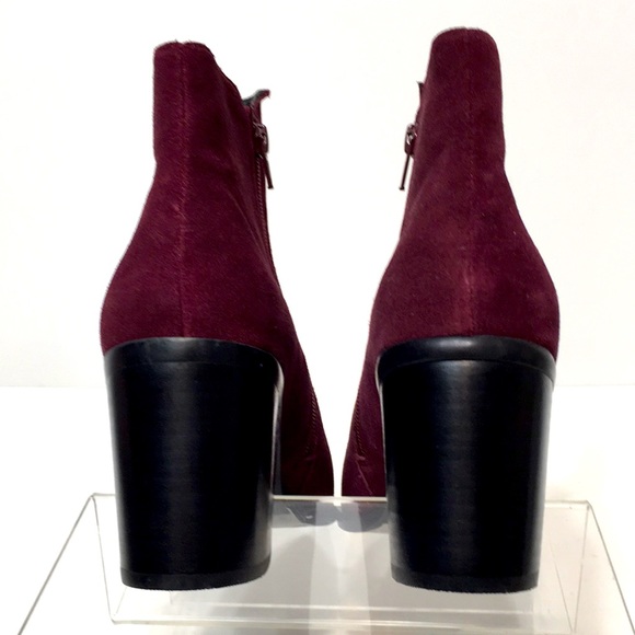Purple block heel ankle booties Buffalo London EU 38 - Picture 8 of 16